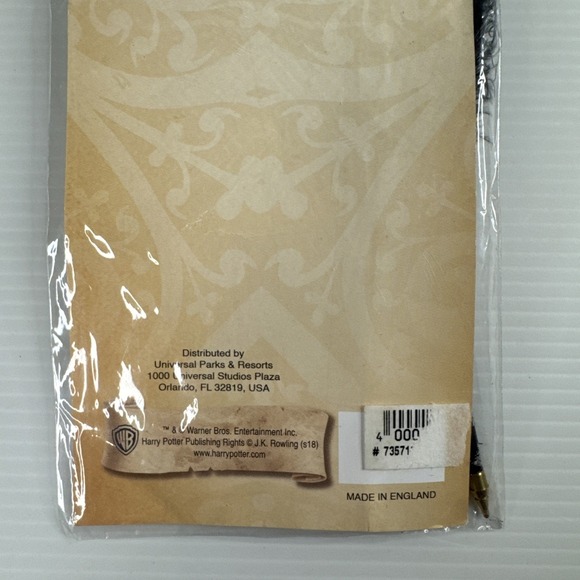 Harry Potter Feather Black Quill Pen W/Ballpoint Tip Universal Studio NEW SEALED - Picture 5 of 5